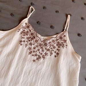 floral embroidered cami